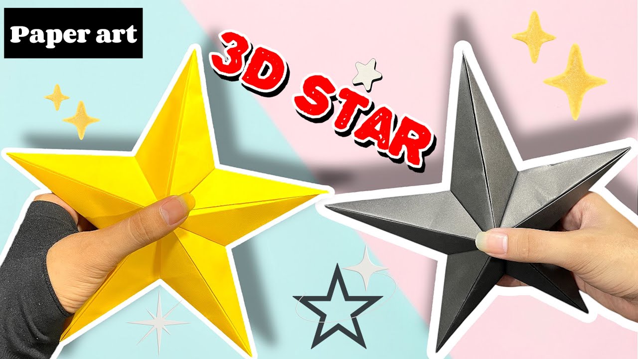 Paper Stars Video How to Make a 3D Paper Star | Super Easy Step-by-Step Tutorial ...