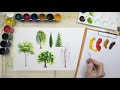 5 способов рисования листвы деревьев