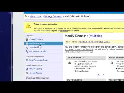 Changing Namecheap Domain