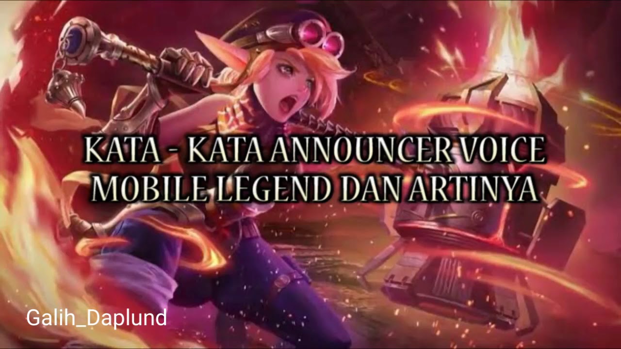 ARTI KATA KATA  MOBILE  LEGEND  YouTube