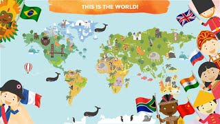 COUNTRIES of the World for Kids - Learn Continents, Countries Map, Names and Flags screenshot 3