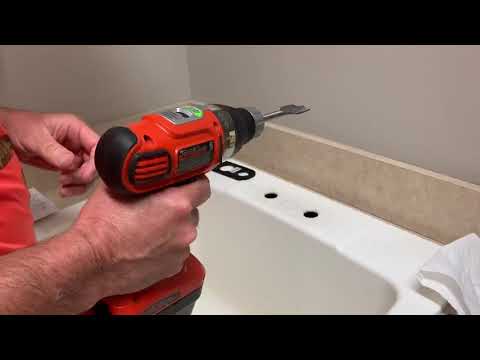 Installing Project Source Pulldown Sprayer Utility Faucet (Sink Modified to fit)