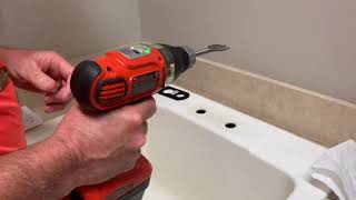Installing Project Source Pulldown Sprayer Utility Faucet (Sink Modified to fit)