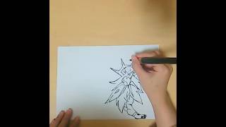 ポケモン ソルガレオsolgaleo 筆ペンで描いてみた Pokemon サンムーン イラスト Youtube