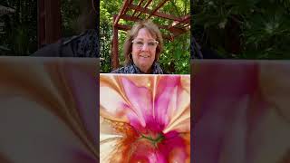 Summer Blooms in Fluid Art #fluidartist #bloomtechnique