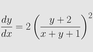 Solving a nonlinear first order ODE