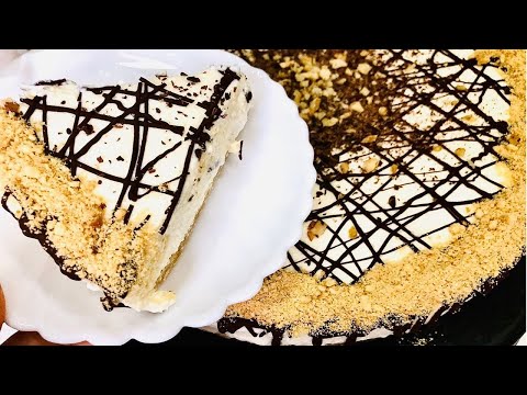 ჩიზქეიქი შოკოლადით გამოცხობის გარეშე/Cheesecake with chocolate without baking