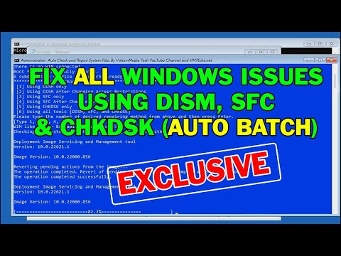 How to Fix Windows 10/11 Startup Problems Using SFC ScanNow, DISM RestoreHealth & CHKDSK