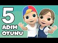 Beş Adım Oyunu 👣💃🕺 Ritimle Dans Edip, Minik Kuşlar Gibi Uçalım ! Ritim Oyunu - Rhythm Games for Kids