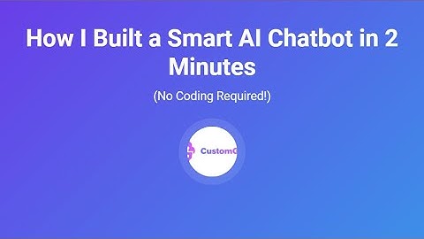 How I Built a Smart AI Chatbot in Just 2 Minutes (No Coding Needed!)