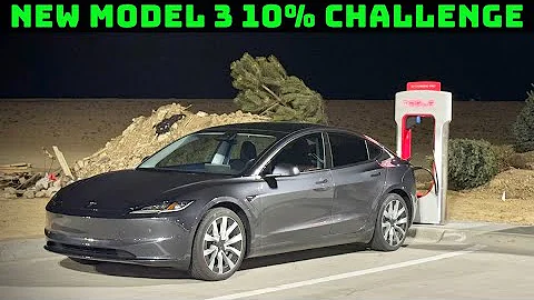 New Tesla Model 3 Long Range 10% Road Trip EV Challenge! Here's How Far You Can Go Between Chargers