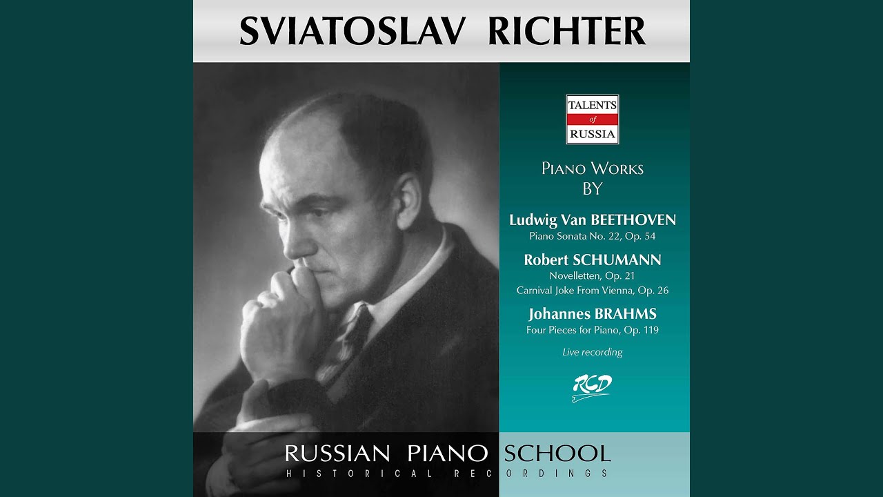 独LP Sviatoslav Richter In Der Carn Noveletten Fur Klaviers Op. 21 / 10 Preludes S72450 CBS /00260 Sviatoslav Richter/Novelette No. 8 in D Major, Op. 21 - Discography