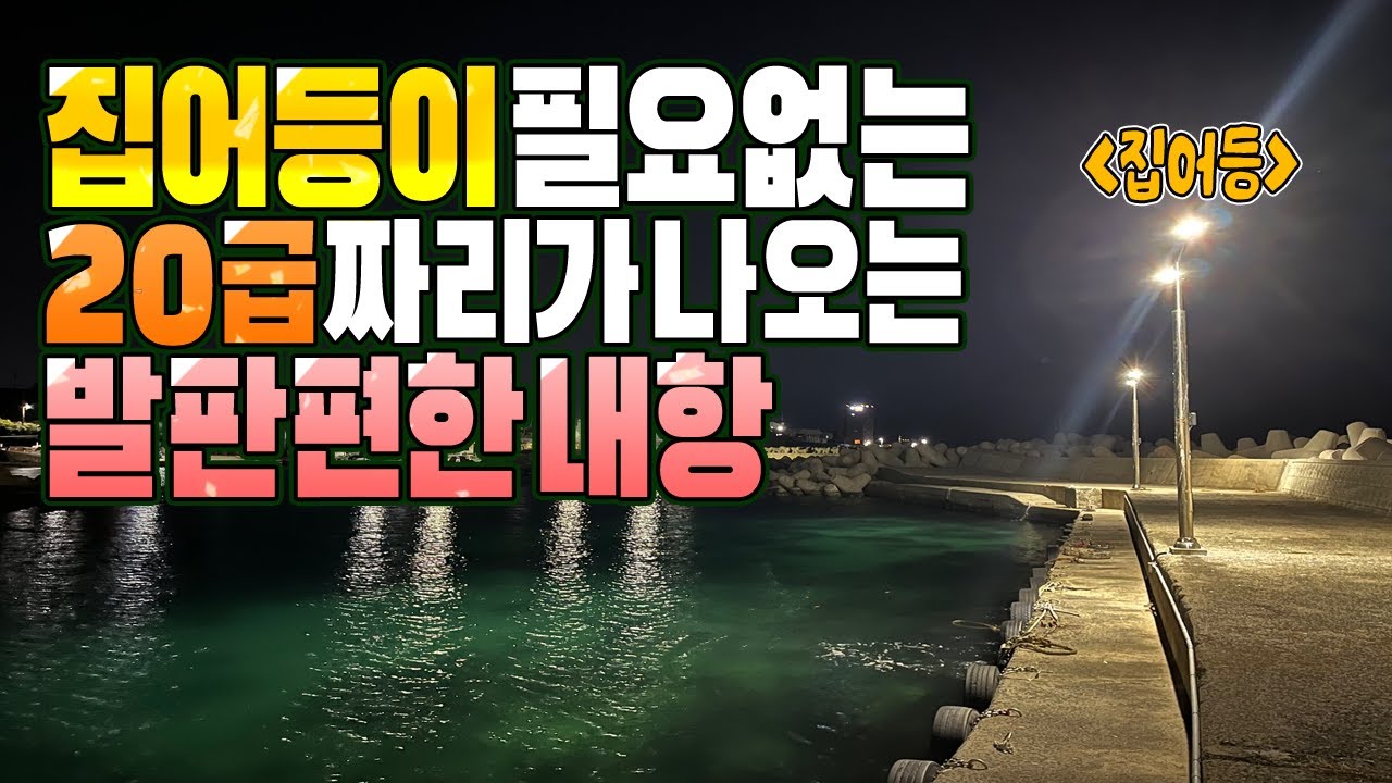 포항 남구 발판 편한 내항에서 손맛 볼 수 있는 곳