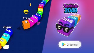 "2048 Snake.io Madness! | INSANE 1B Score Showdown 🔥 | Mobile Gameplay 2025" #Snake.io 2048 screenshot 3