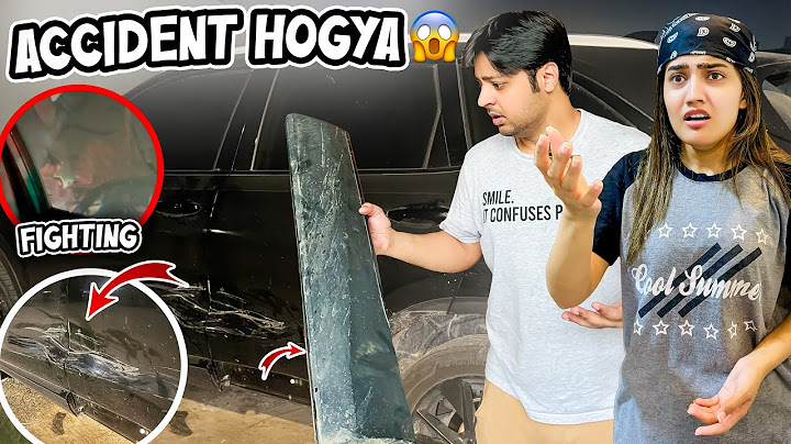 GARI KA BHT BURA ACCIDENT HOGYA 😱 | Areeb Ki Road Py Larai Hogai😨| Bhai&Bhabhi K Lea Special Nashta😍