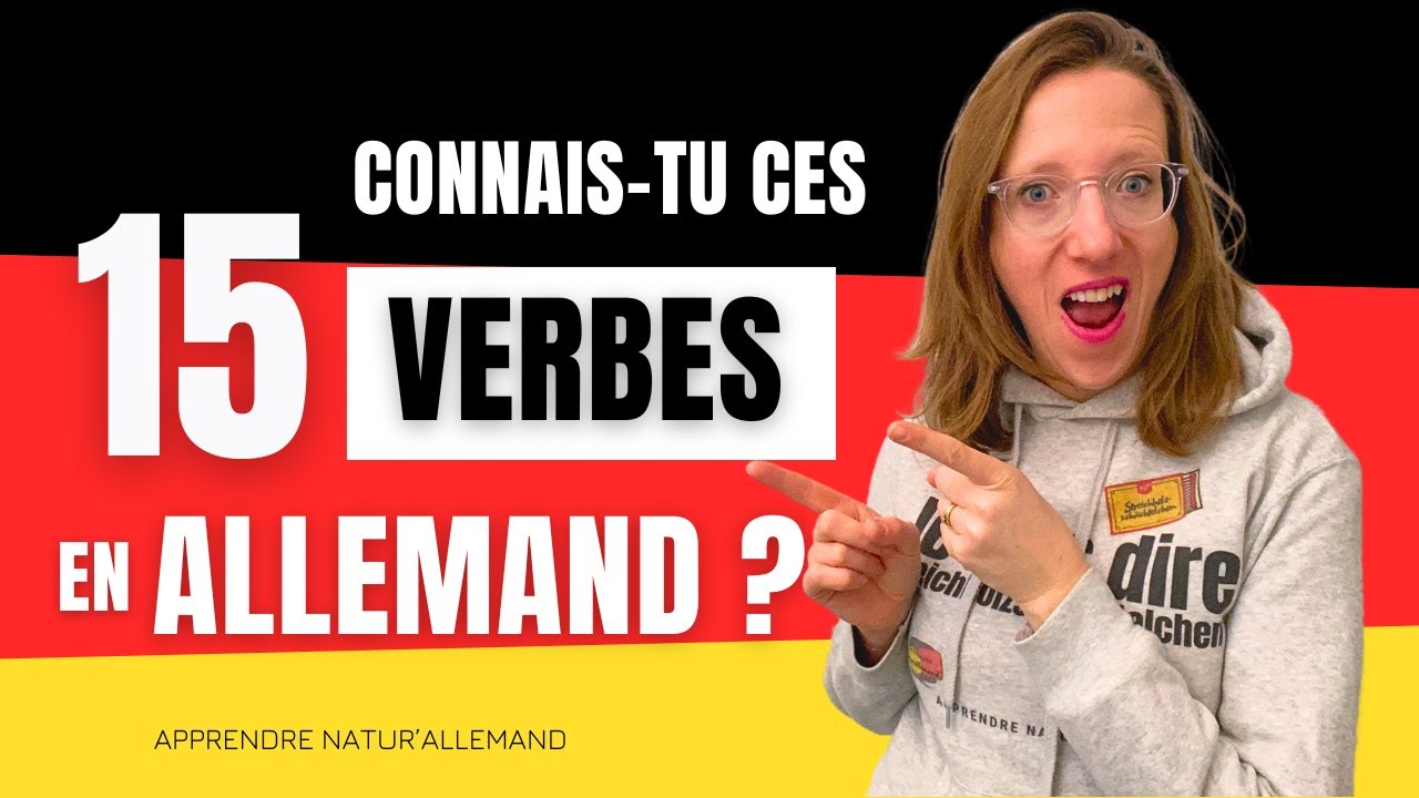 🇩🇪 Si tu connais ces 15 verbes en allemand,  tu fais partie des meilleurs !