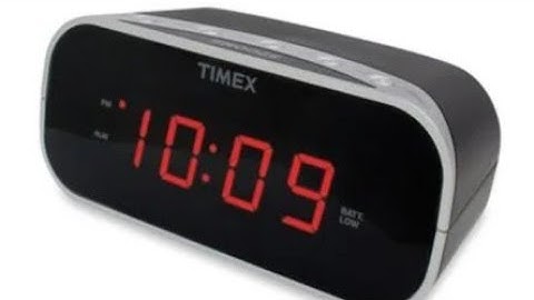 🕧⏰💤🎶 🔋-Battery & Setup-Timex Extra Loud Alarm Clock-#Model T121