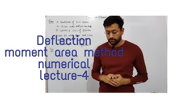 Lec4 #deflection of beam #momentareamethod  #som #wasiqsir #cantilever