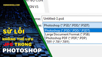Cách sử lỗi không thể lưu JPG trong photoshop