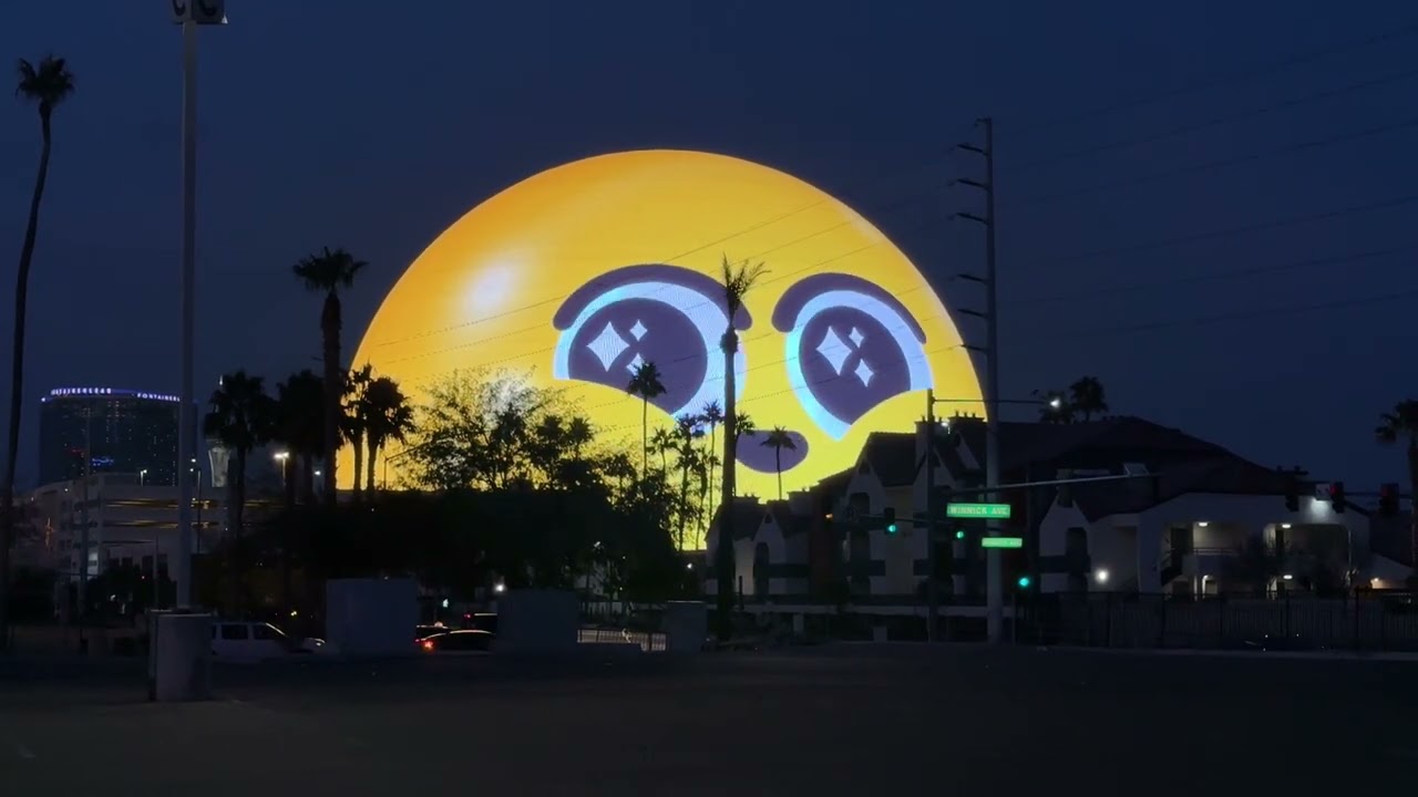 Vegas Sphere Emoji Face is Stressing Out!