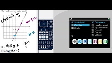 Solve Linear System with TI-Nspire Video 5