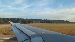 American Airlines, A319, takeoff from Savannah (HD)