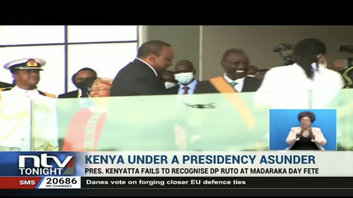 Uhuru Kenyatta fails to recognise DP Ruto at Madaraka Day fete
