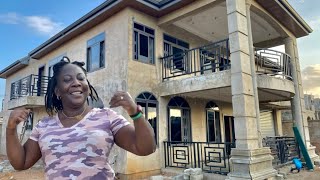 How much it cost to Build a 5 bedroom house in Ghana 🇬🇭- up close with Madam Tilly.