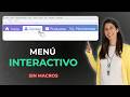 Cómo crear un Menú Interactivo en Excel (Sin Macros)
