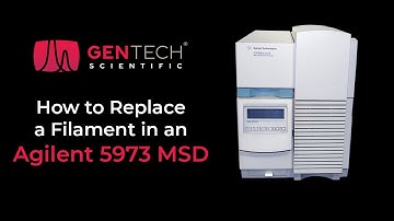 How to Replace a Filament in an Agilent 5973 MSD