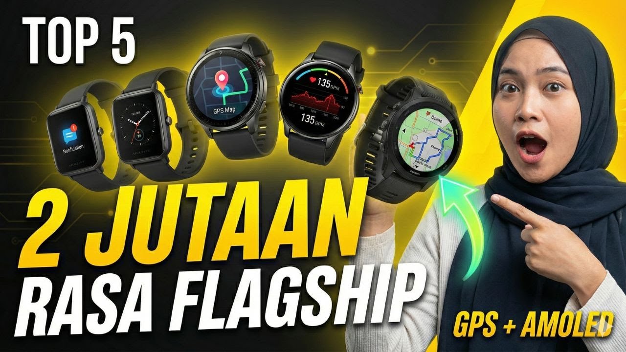 5 Rekomendasi Smartwatch 2 Jutaan Terbaik: GPS Akurat, AMOLED & Baterai Awet!