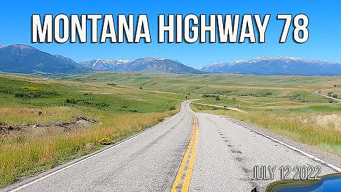 Montana Highway 78, with an East Rosebud road loop.