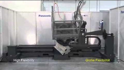 Panasonic Robot With Track and External Axis.