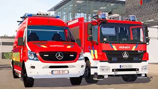 Emergency Call 112 - Hainaut Est Tanker Truck &amp; Firefighter on Duty! 4K
