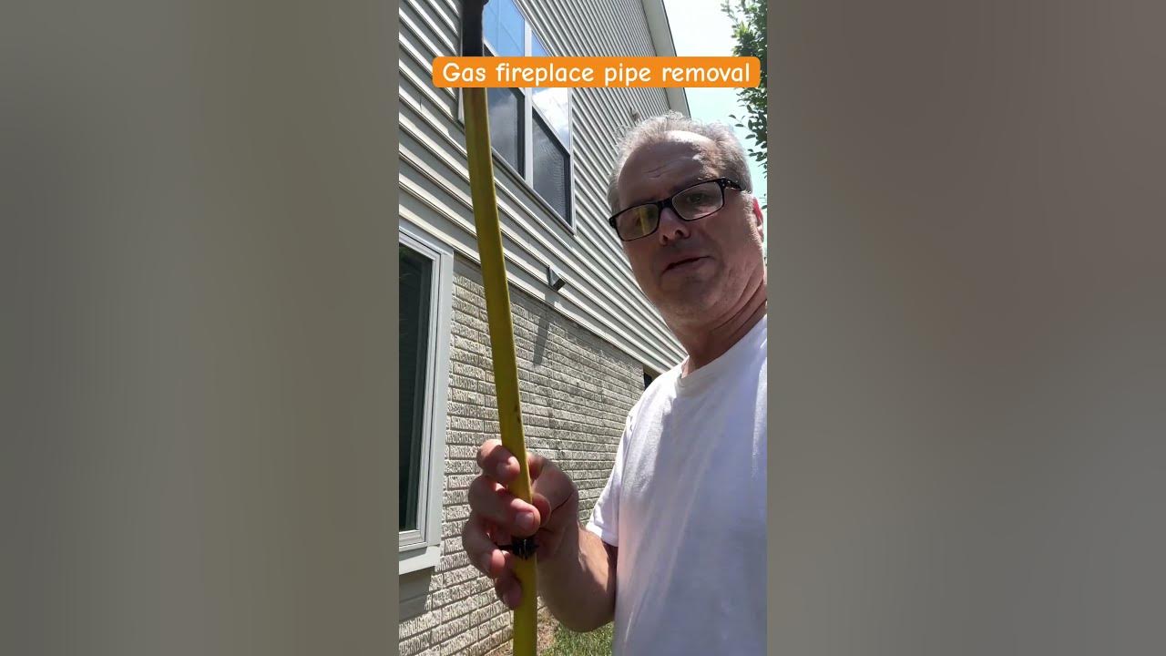 Gas fireplace pipe removal…exterior YouTube