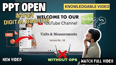 How to open our Presentation in Interactive Pannel / Digital Board #note3  #powerpoint #wpsoffice