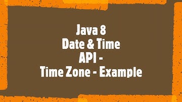 Java 8 Date & Time API || Time Zone || Example