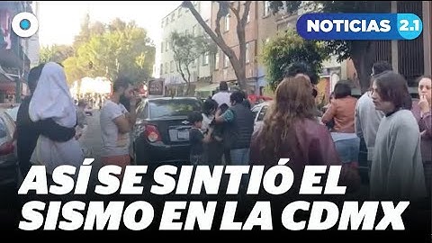 Así se sintió el sismo en la CDMX | #IndigoNoticias2.1