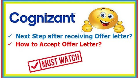 How to accept Cognizant Offer Letter? What