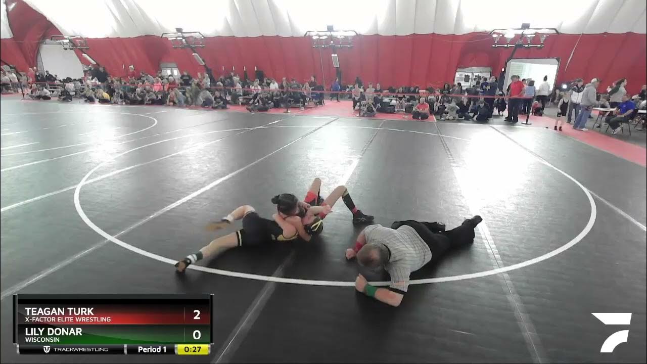 92 Lbs Cons. Round 1 Teagan Turk, XFactor Elite Wrestling Vs Lily