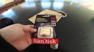 unboxing Sandisk Extreme Compact Flash 32Gb