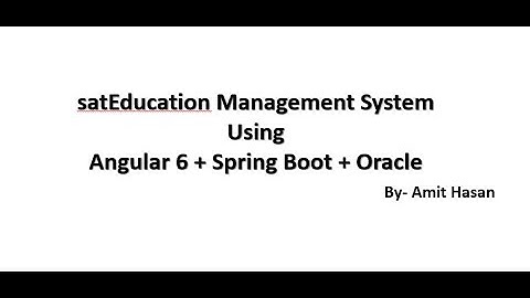 ERP | Education Management | Angular + Spring Boot + Oracle | By Amit Hasan