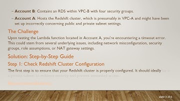 How to Access Amazon Redshift in One VPC from AWS Lambda in Another VPC
