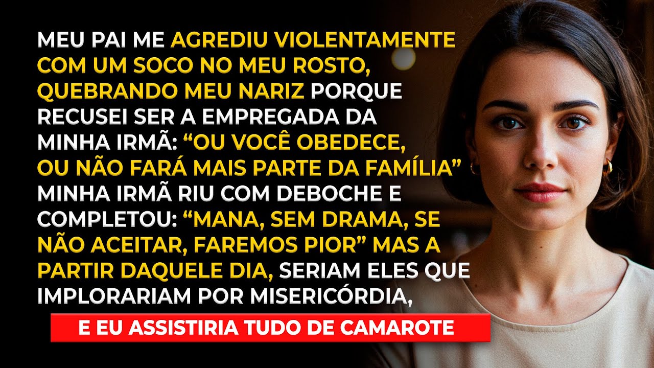 Meu pai me agrediu com um soco quebrando meu nariz, porque neguei servir minha irmã