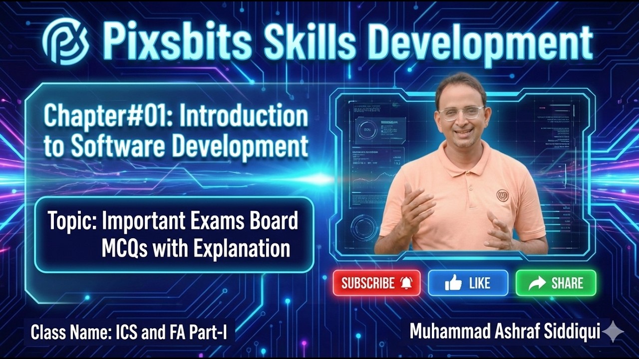 Introduction to Software Development | Chapter 01 | Important Board MCQs Explained 🔥 | Pixsbits
