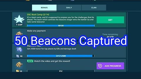 50 beacons task E operation completed War Robots