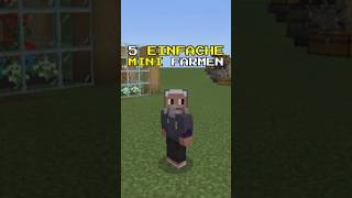 5 EINFACHE MINI FARMEN FÜR ANFÄNGER! MINECRAFT BEDROCK #minecraft