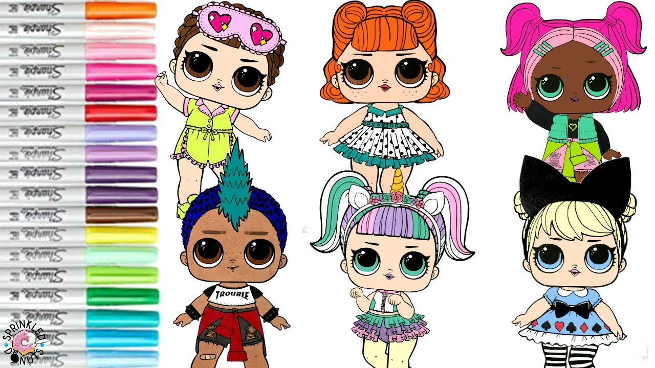 LOL Surprise Dolls Coloring Book Compilation Punk Boi