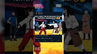 Neji Uses The Byakugan To See Tentens Underwear