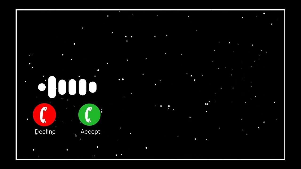 Accept and Decline button background in black screen | Download Link On Description